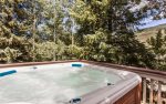 Private outdoor hot tub year-round